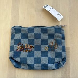 Urban Outfitters Western Cowboy Yee-Haw Zippered Pouch Bag